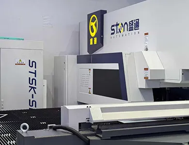 STON CNC press brake in the factory showroom